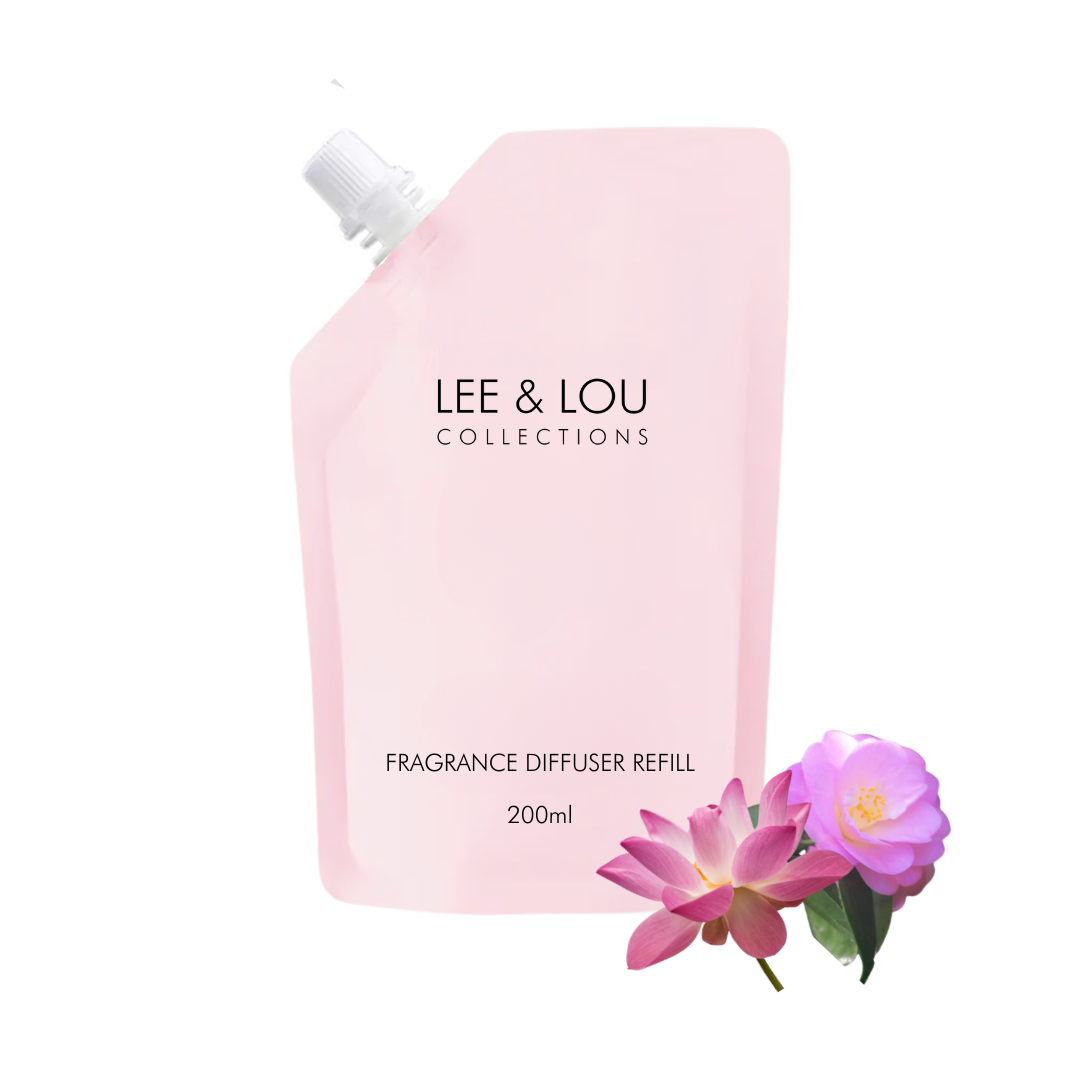 Camellia & Pink Lotus (Soft Florals | Citrus | White Musk) - Scented Diffuser Refill 200ml