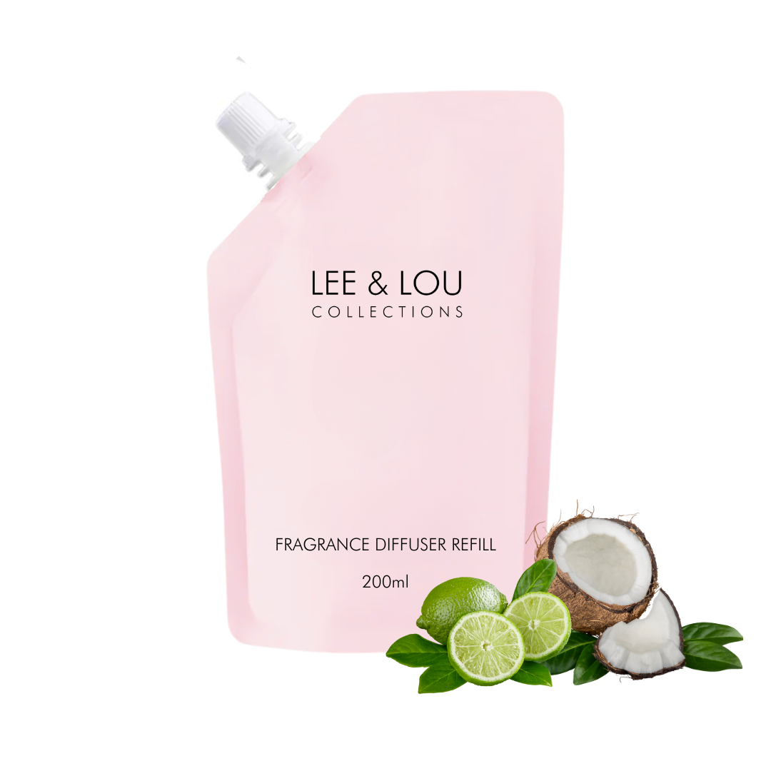 Coconut & Lime (Coconut Milk | Tahitian Lime | Vanilla) - Scented Diffuser Refill 200ml