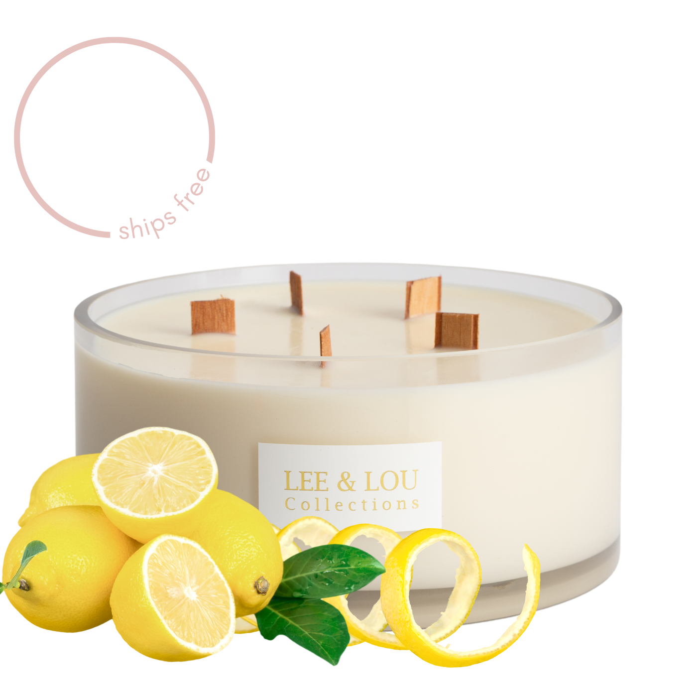 Limoncello (Lemon Peel | Leafy Green | Sugar Cane) - Bowl Candle | 100hr Burn