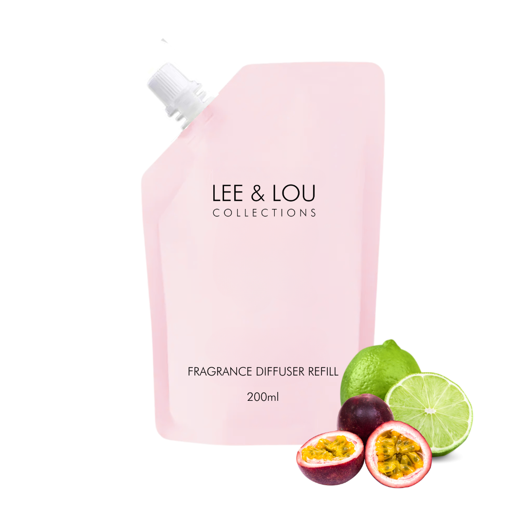 Passion Fruit & Lime (Juicy Passion Fruit | Zesty Lime | Vanilla) - Scented Diffuser Refill 200ml