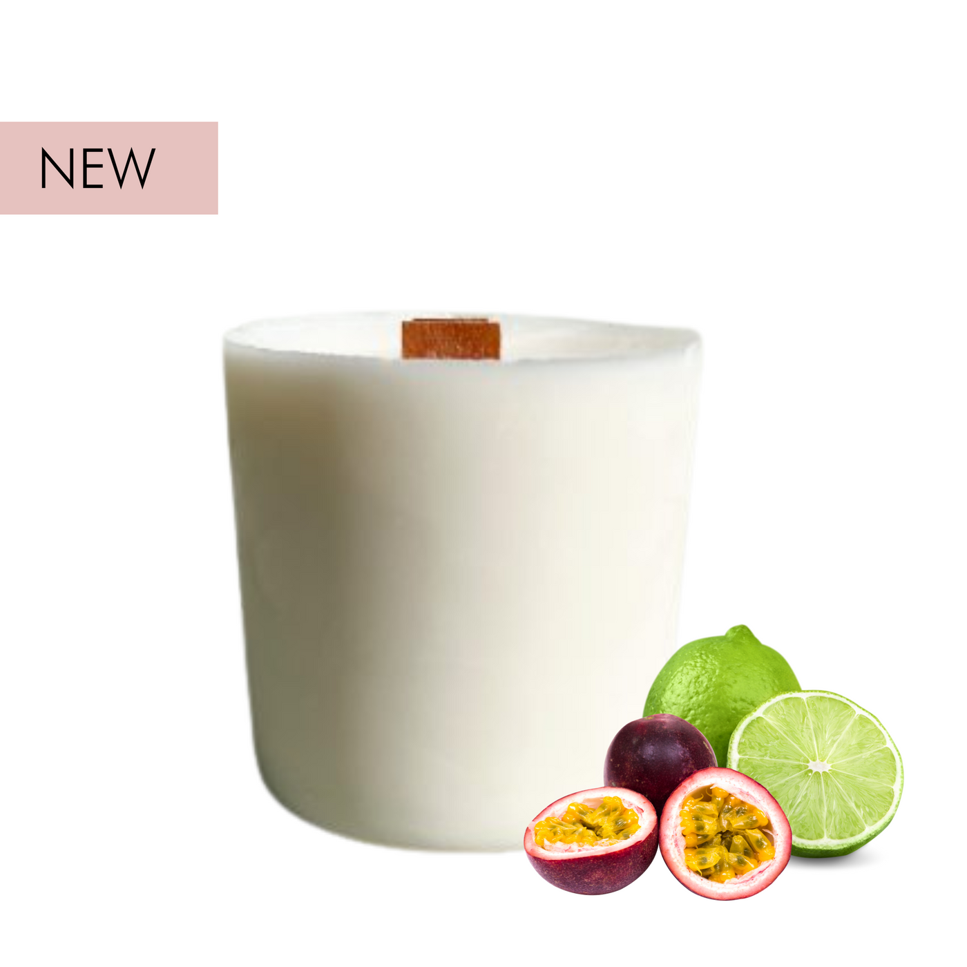 Passion Fruit & Lime (Juicy Passion Fruit | Zesty Lime | Vanilla) - REFILL for Bloom Candle | 50hr Burn