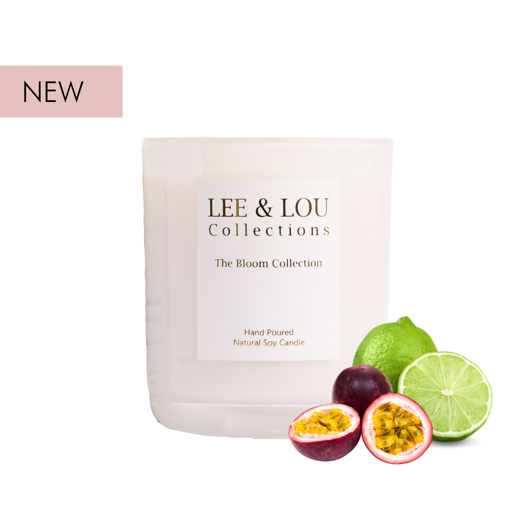 Passion Fruit & Lime (Juicy Passion Fruit | Zesty Lime | Vanilla) - Bloom Candle | 50hr Burn