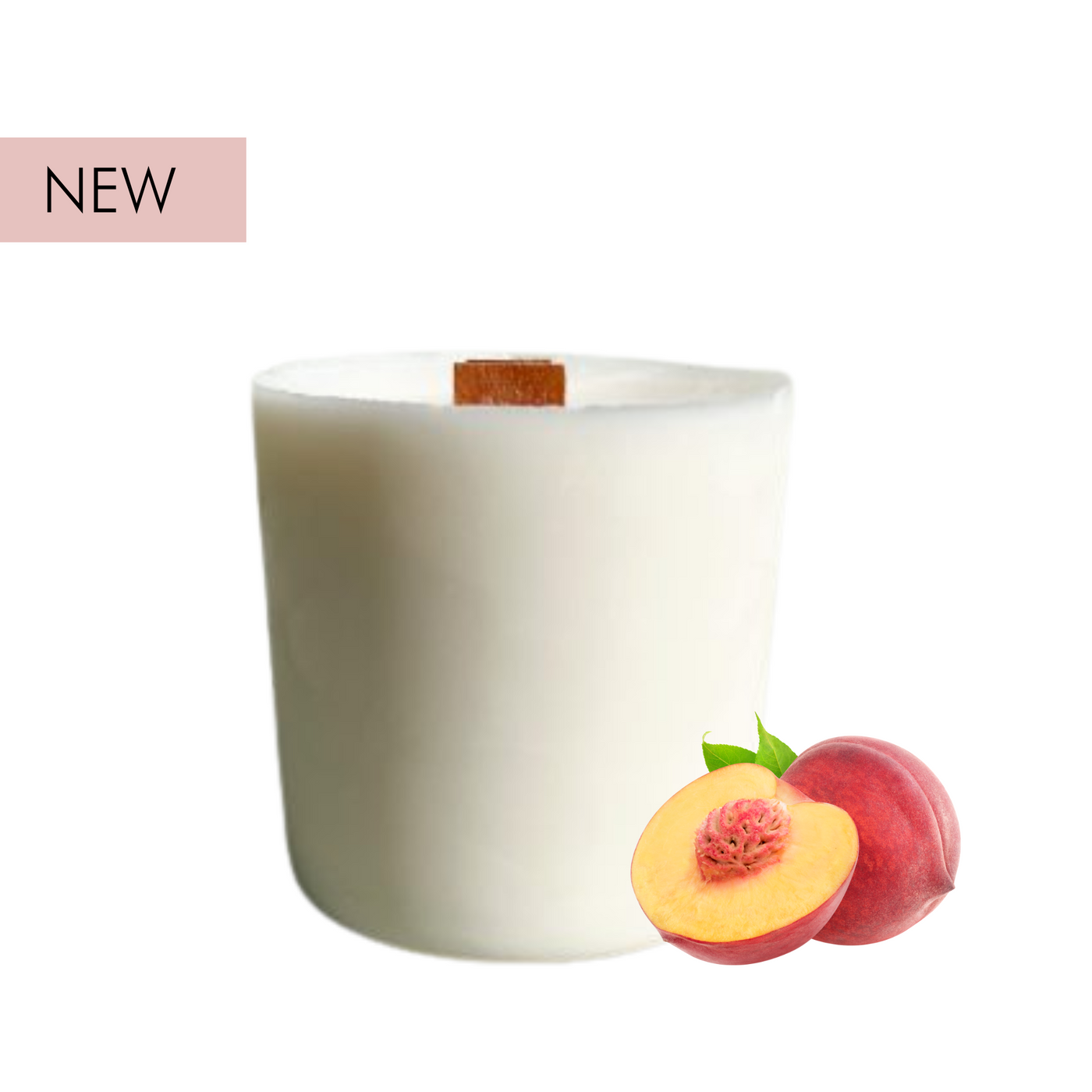 Peach.. Please! (Juicy Peach | Vanilla | Leafy Green) - REFILL for Bloom Candle | 50hr Burn