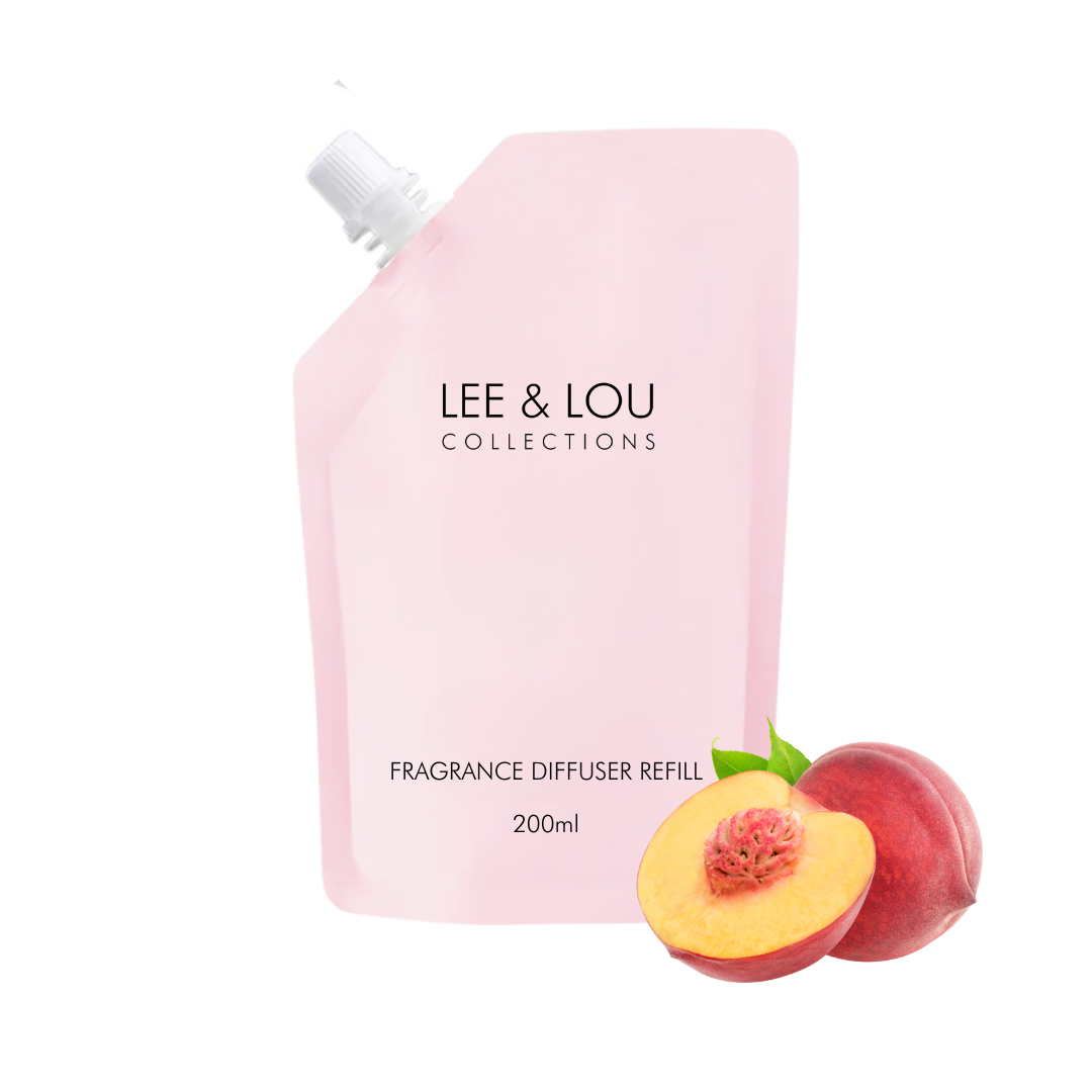 Peach... Please! (Juicy Peach | Vanilla | Leafy Green) - Scented Diffuser Refill 200ml